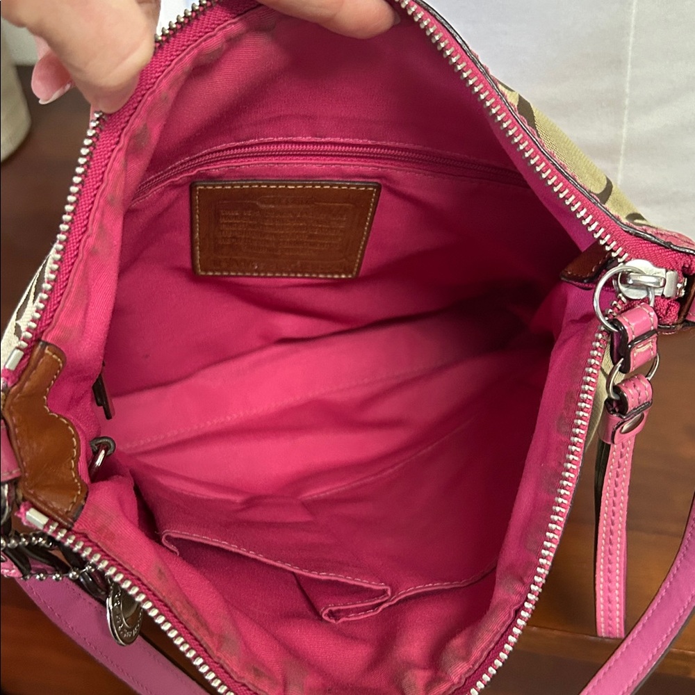 Coach Pink-Lined Handbag - Picture 14 of 16